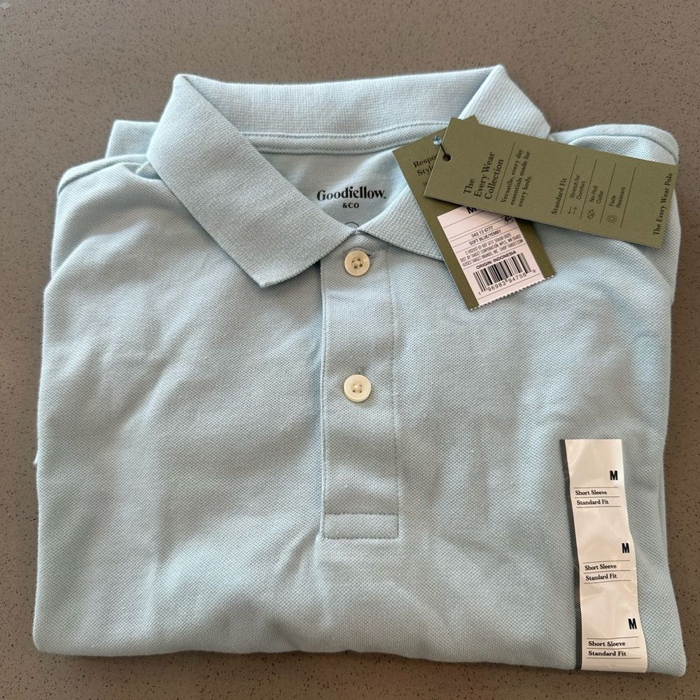 BRAND NEW WITH TAG! Goodfellow & Co Short Sleeve Every Wear Polo Shirt Medium